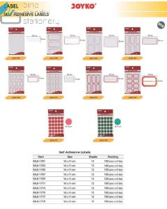 Contoh Stiker Joyko Self-Adhesive Labels SALB-1719 (16mm) merek Joyko