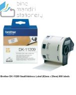 Gambar stationery Brother DK-11209 Label 62mm x 29mm 800 labels P-touch Tape dan aneka katalog Brother (tape) grosir